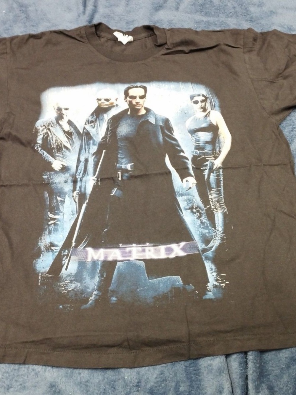 Men's Black Matrix Graphic Tee - Movie Poster Print